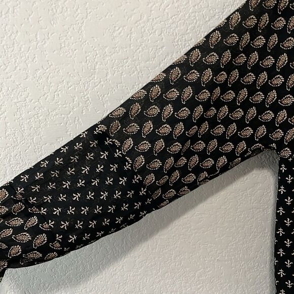 MADEWELL Sheer-Sleeve Top in Brushstroke Paisley Mix, Size XXS - Picture 3 of 6